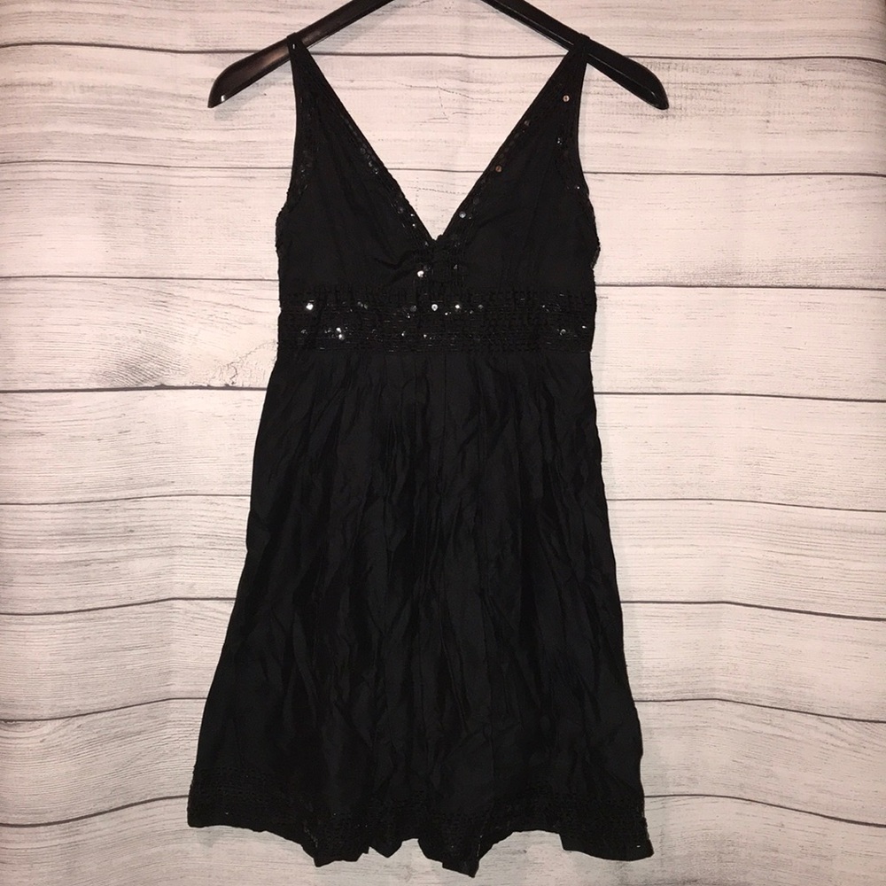 Guess Jeans Black Sequin Dress